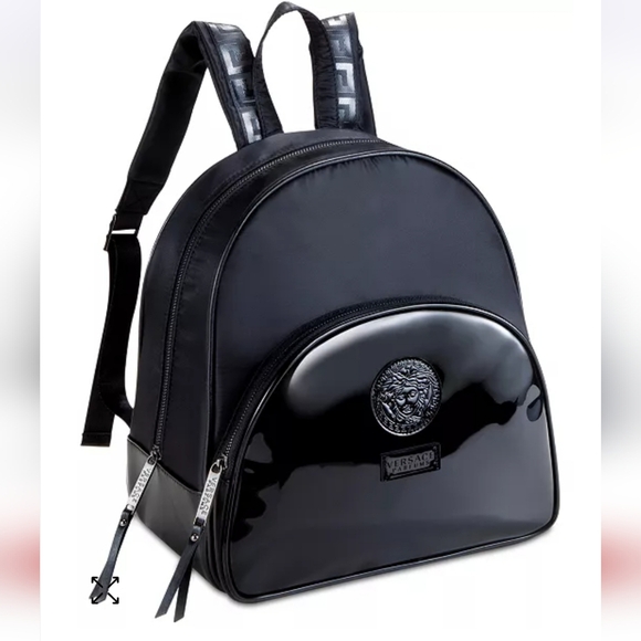 Versace Parfums NWOTs Black Medusa Backpack - Picture 1 of 16
